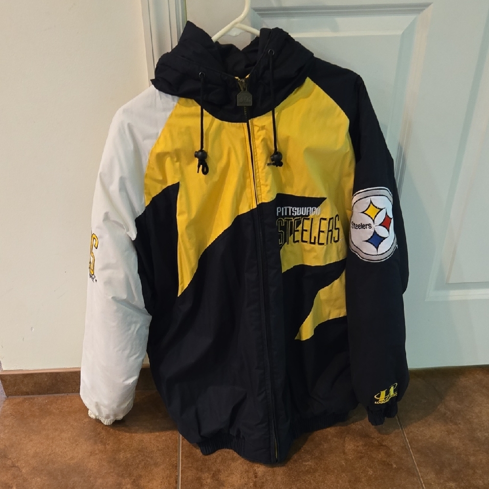 Steelers LA Logo Athletic Authentic Pro Line Jacket
